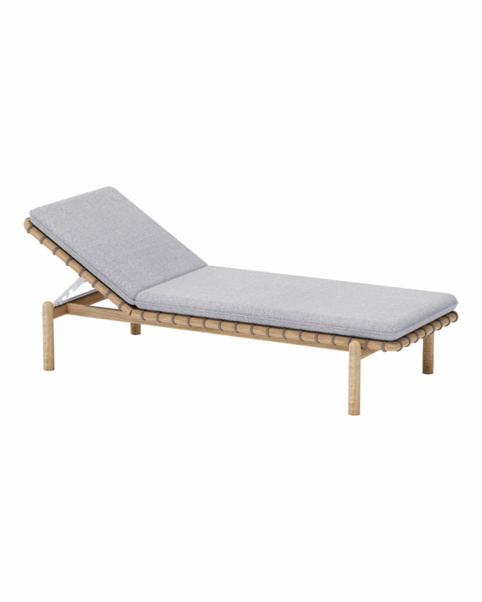 Leren Lounger With Cushion