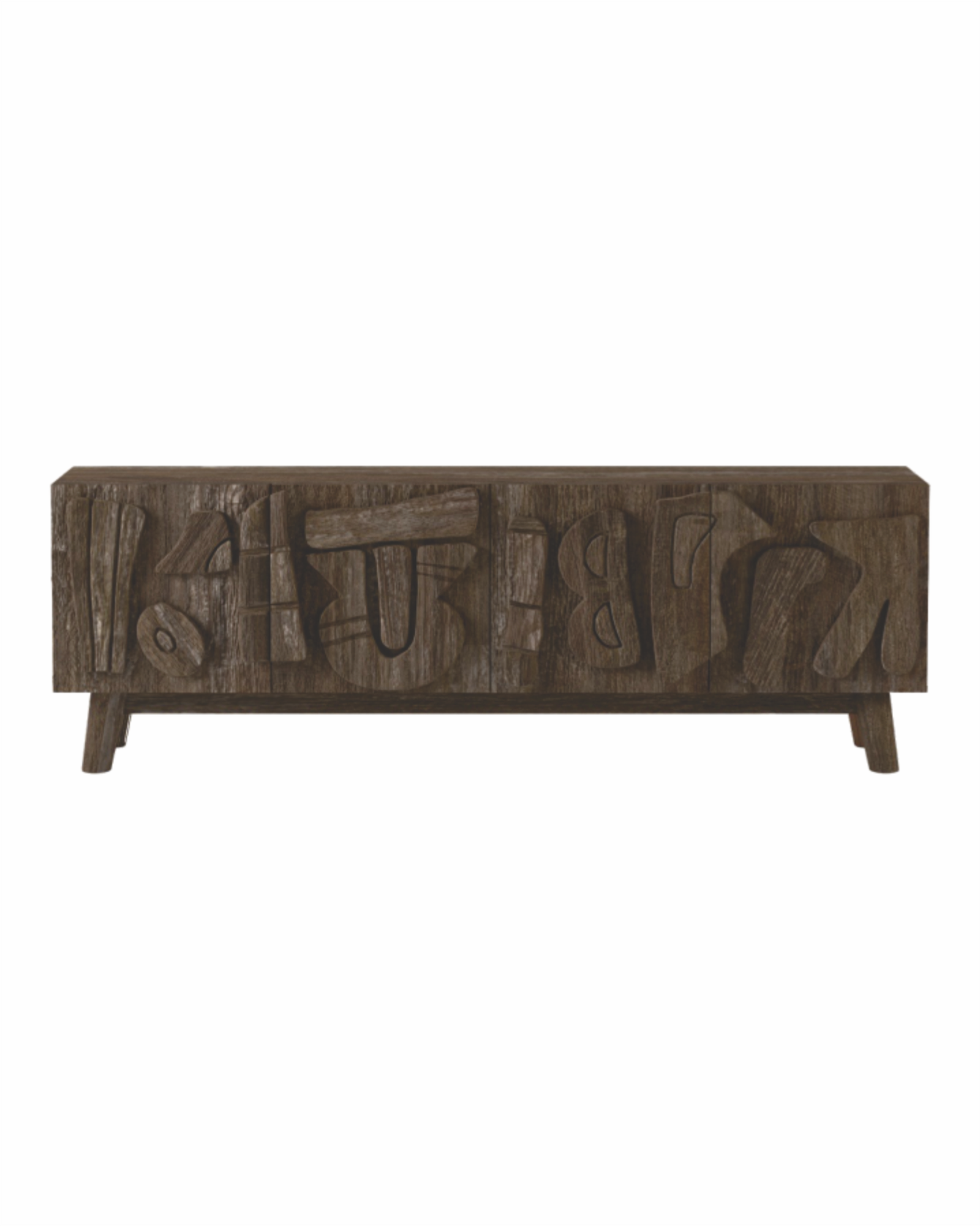 PRIMITIVE TV CABINET