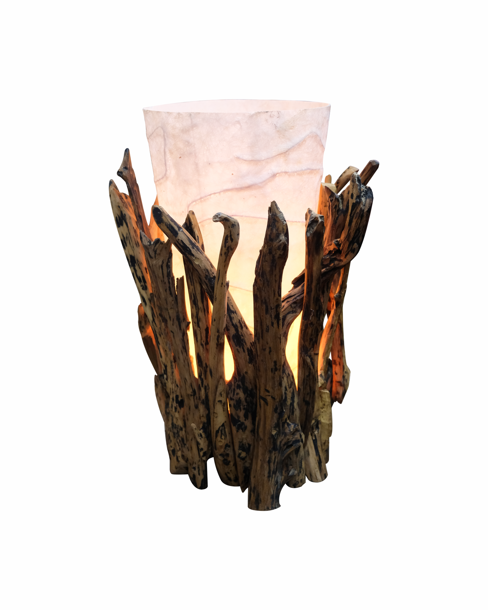 RECYCLE ROOT FIBER LAMP